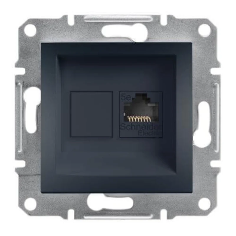 Розетка RJ45 Cat.5e UTP  без рамка Антрацит