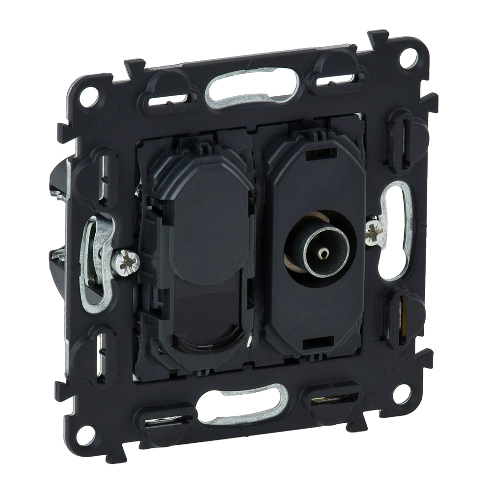 Розетка комбинирана TV+RJ45 Cat. 6 UTP
