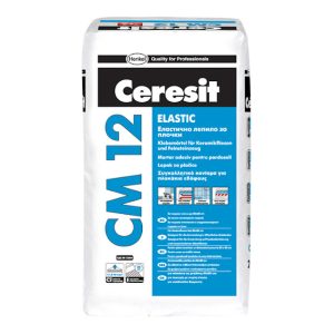 Лепило Henkel циментово за плочки еластично 25 кг, сиво, Ceresit CM 12 Elastic